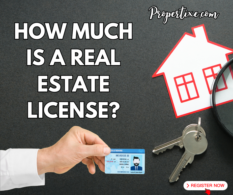 How much is a real estate license​?